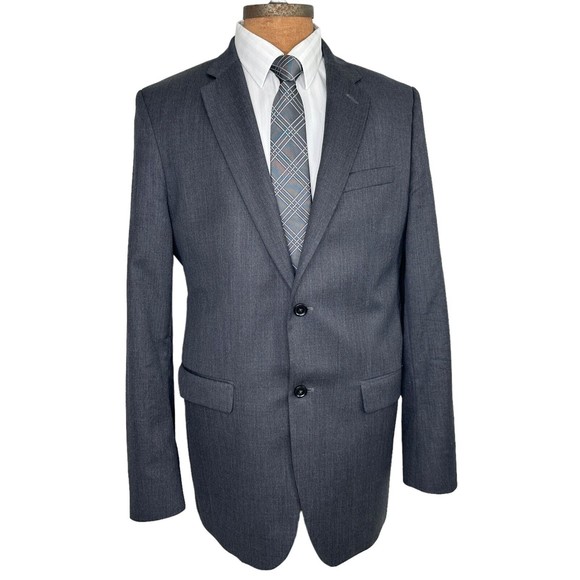 Banana Republic Mens Blazer Sport Coat Two Button Wool Jacket 44L Tailored FIt